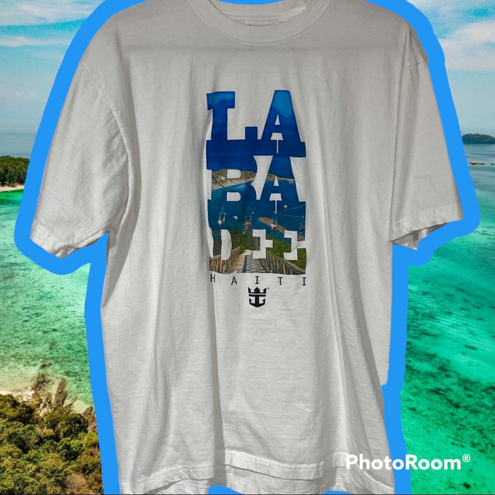 Royal Caribbean International Men’s Tee Shirt Labadee Haiti size XL tropical
